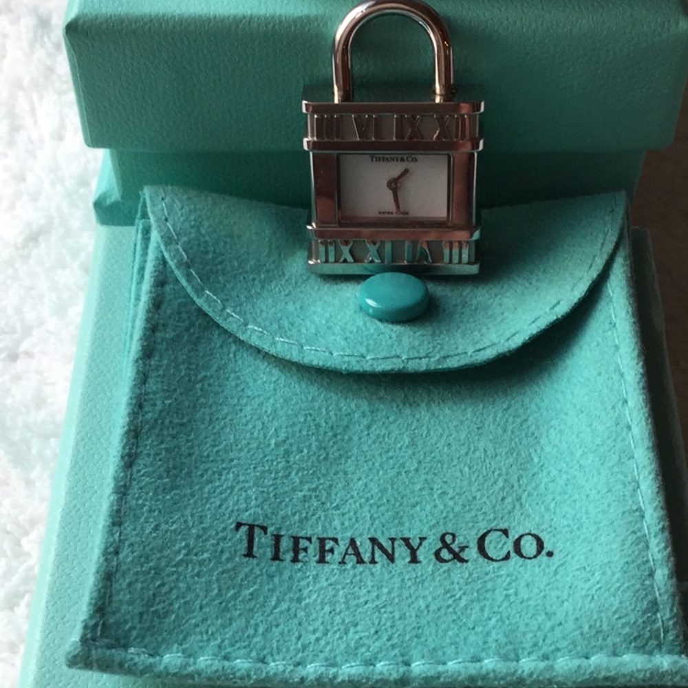 TIFFANY & CO. WATCH CLOCK PADLOCK CHARM- VERY RARE - Picture 8 of 8